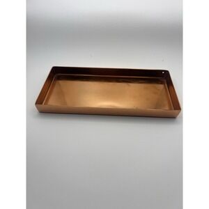Cooper Rectangle Tray 6.5" X 3 Trinkets Jewelry Holder .5" Tall